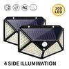 100 LED Solar Motion Sensor Outdoor Street and Wall Light