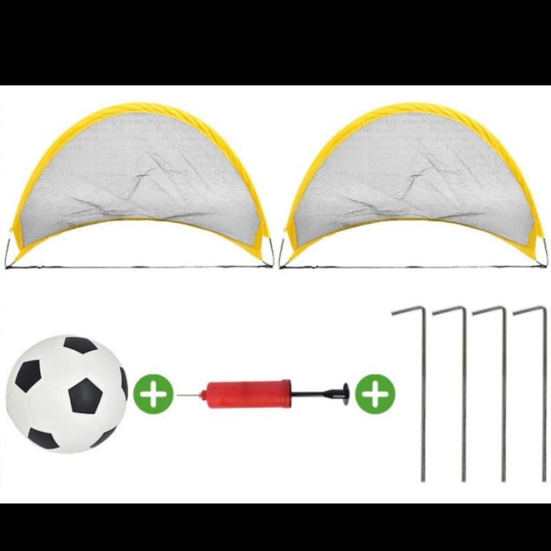 Kids Toys Set Portable Soccer Football Goal Net Folding Outdoor Training Net Interactive Toy Goal Net Children Infant Play Gifts