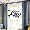 30pcs 1.25 Inch Curtain Ring Black Door Curtain Hanging Ring Shower Curtain Hooks  Bathroom