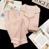 Women's Cloud Cotton Lace Pajama Cardigan Set - Spring & Autumn Collection