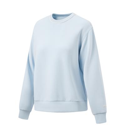 Li Ning Fitness Series Logo Loose Round Neck Sweatshirt Women Sweatshirt AWDW500-6