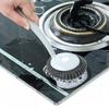 Brush Pan Long Hanging Kitchen Handle Oil Cleaning Brush With Steel Ball Scrub Dish Brush