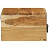Wall Mounted Nightstand Solid Acacia Wood