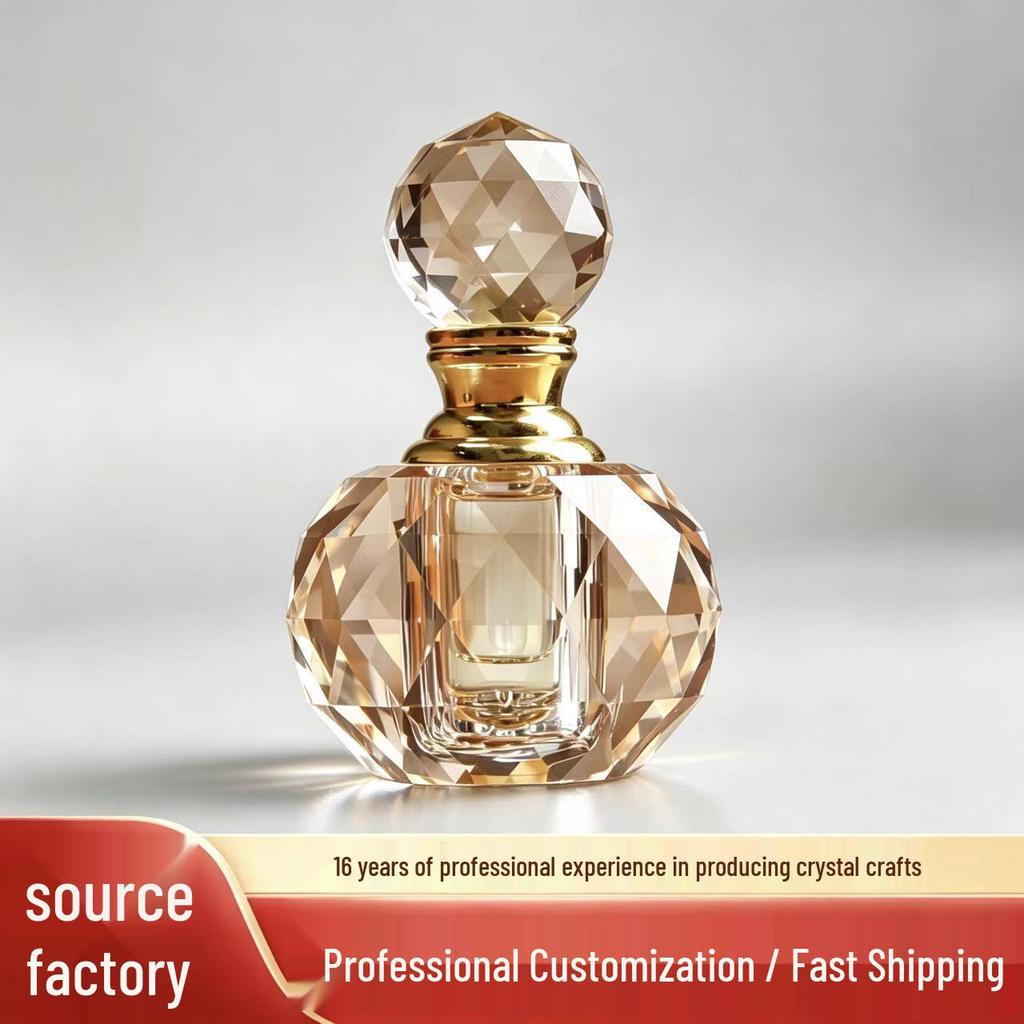 Crystal Agarwood Essential Oil Decanter 1ml - High-End, Small Capacity Perfume Bottle – Advanced, Elegant & Empty.