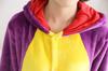 Dorawithme Purple Dragon Kigurumi Pajamas for Adults, Animal Cosplay Costume for Halloween and Christmas, Unisex (Size L)