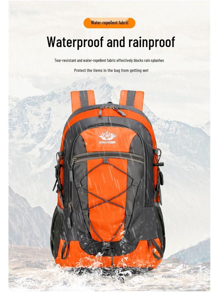 Large Capacity Lightweight Hiking & Mountaineering Backpack for Outdoor & Fitness Travel