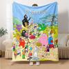 Customiz Name Personality Barbapapa (2) Blanket Soft &Warm Sofa Office Bed Travel Lunch Break Blanket, Gift Suitable for All Seasons