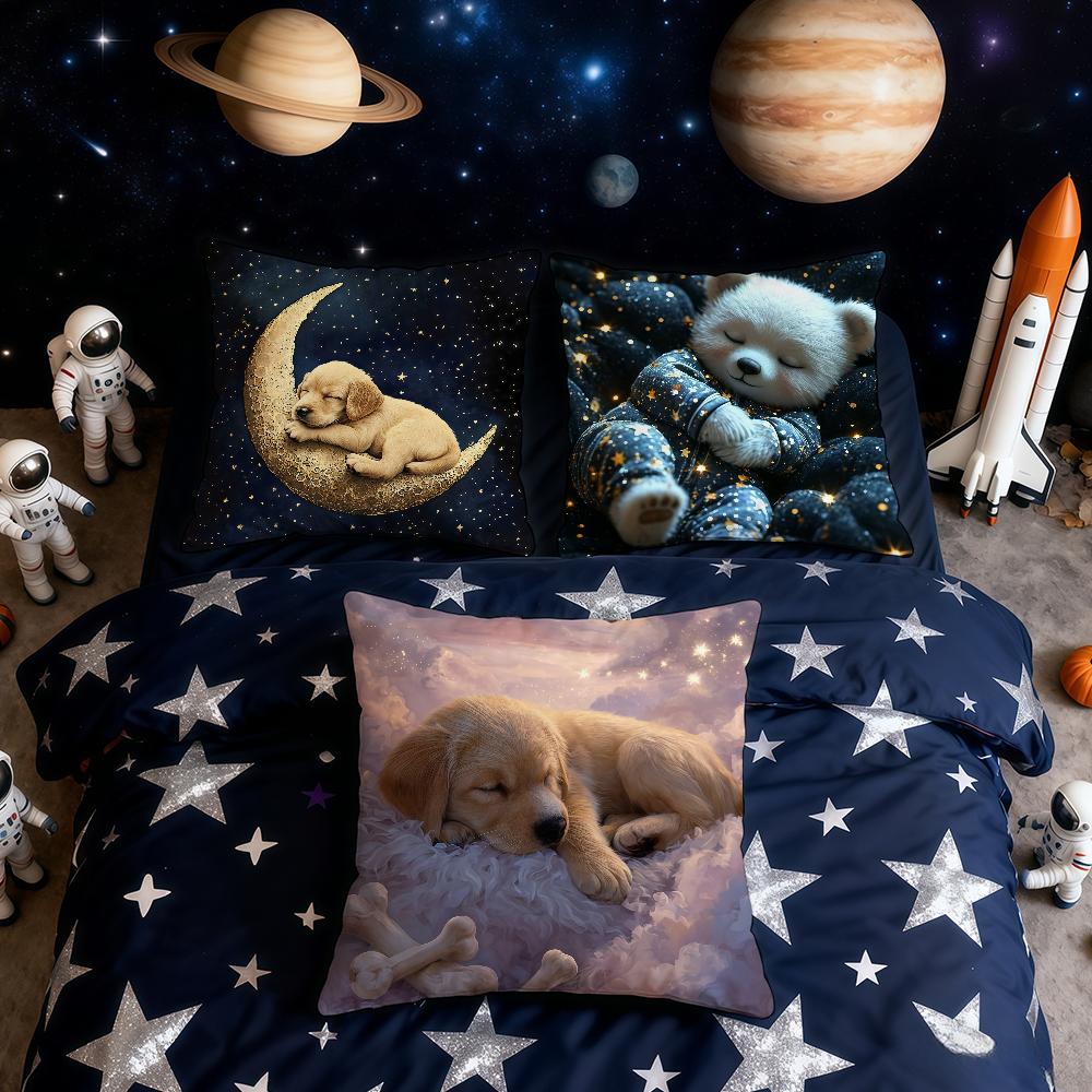 Good Night Cute Animals Sleep cushion cover Home Office Convenient Nordic Simplicity Hit With Zipper Cushion Cover