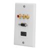 Audio Video Wall Socket ABS Wear Resistant Durable No Welding Required Integrated Multimedia Wall