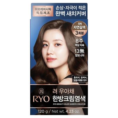 Uachae Stylish Gray Graue Creme-Haarfarbe, 5N Naturbraun, 1 Stück