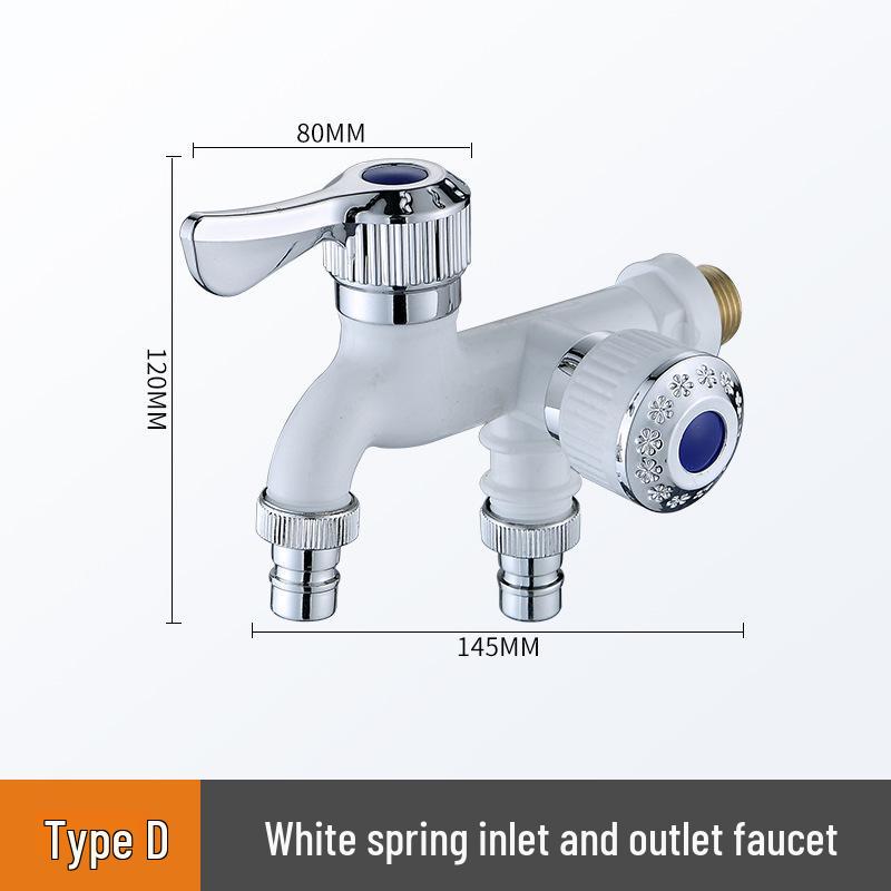 

High-Temperature Resistant Dual-Control Antifreeze Splash-Proof Kitchen Faucet for Washing Machines
