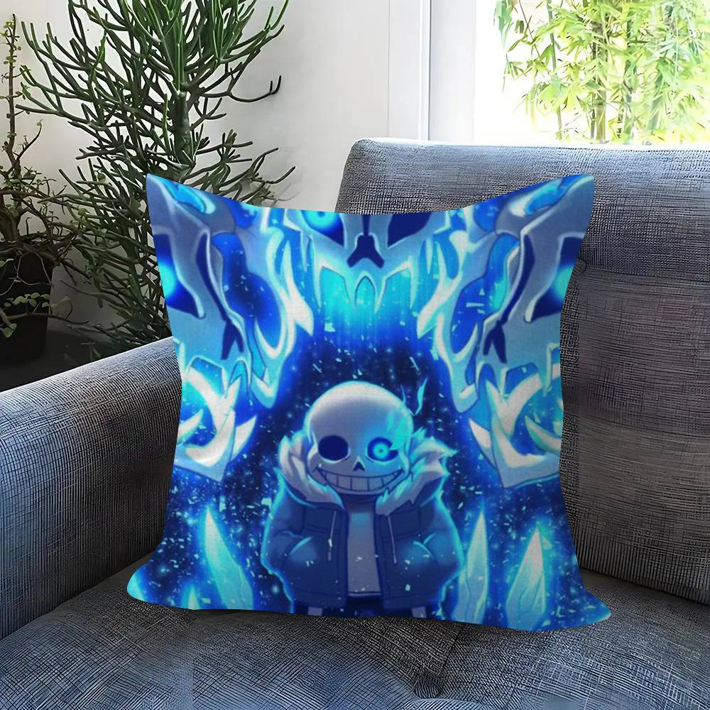 Cute HUndertale SansW  Pillow Gift Home Office Decoration Pillow Bedroom Sofa Car Cushion CoverPillow Case