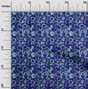 oneOone Cotton Flex Indigo Blue Fabric Abstracts Sewing Fabric By The Yard Printed Diy Clothing Sewing Supplies 40 Inch