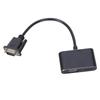 Tragbarer VGA-Buchse auf VGA-Stecker Adapter Unterstützt 1080P Video und Ton Synchronisation für Computer Desktops