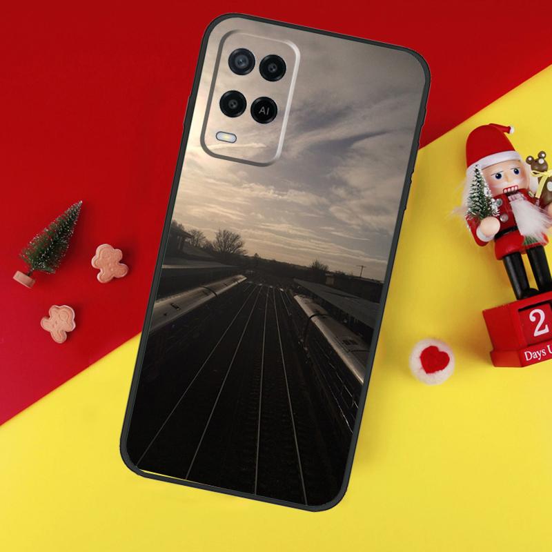 Train Rail Sunlight Case For Oppo A78 A98 A18 A38 A58 A5 A6 Pro A54 A74 A94 A17 A57 A80 A60 A40 A96 A76 A16 A15