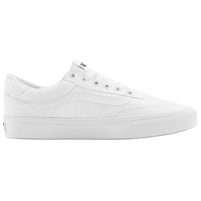 Vans Brooklyn LS Slip Resistant Abrasion Resistant Low Top Skateboard Shoes Men's White Sneakers VN000D7QWWW