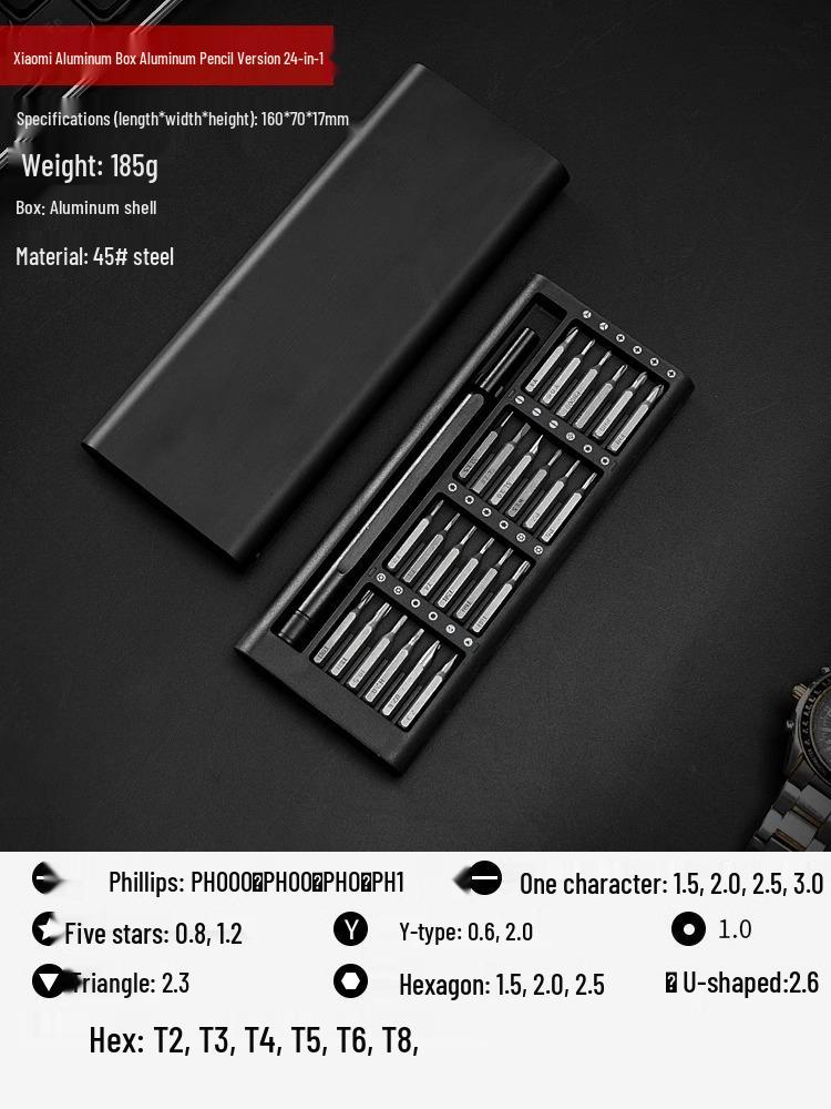 Multi-Functional Screwdriver Set with Triangle, Plum Blossom, U-Shaped, and Cross Heads for Household Use