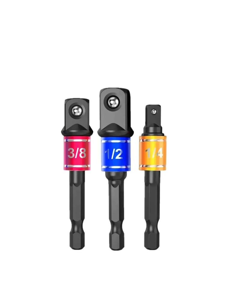 Socket Impact Electric Extension Adapter Extension Converter Electric Drill Hexagonal To High-speed Nut Male Square Wrench