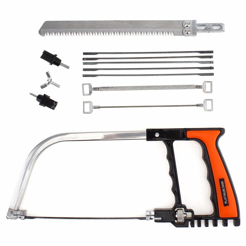 12Pcs Multi-Purpose Hand Saw Kit Hacksaw Woodworking Tools