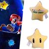 Cute Mushroom Mario Plush Star Hanging Pendant Yellow Cartoon Stuffed Toy