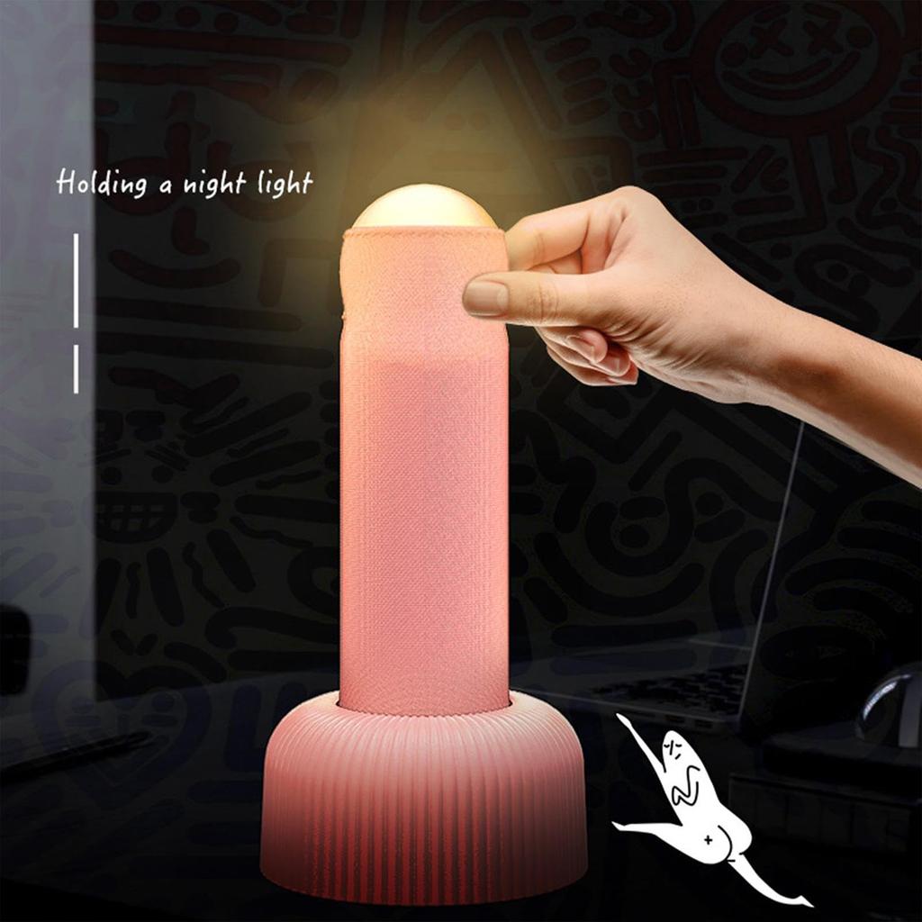 Rechargeable Hand-pull Night Light, Bedroom Bedside Sleep Light Atmosphere Light, Desktop Funny Night Light