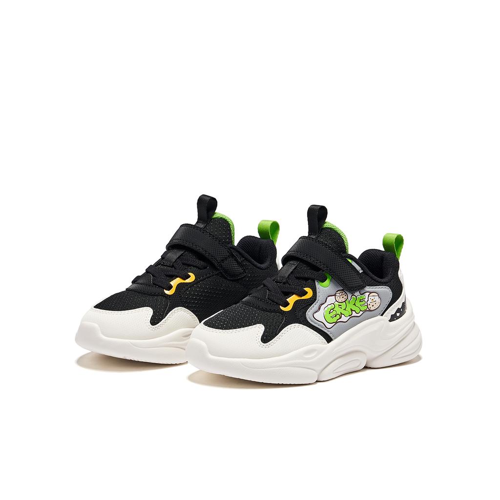 Hongxing Erke Childrens Casual Shoes Kids Sneakers Black White 65125102028-004