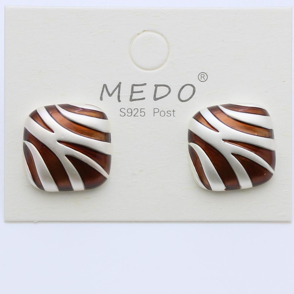 Y2K Style Leopard Print Retro Stud Earrings for Autumn/Winter