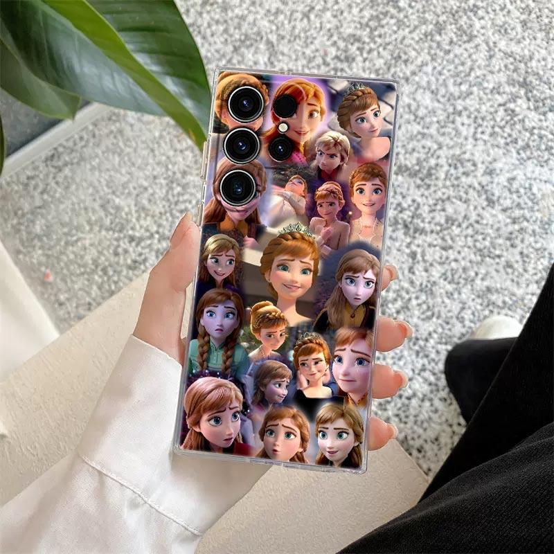 Elsa Anna Frozen Prinzessin Disney Transparente Hülle Für Samsung Galaxy S26 S25 Ultra S24 S22 S26 Plus S20 S23 S21 S25 FE 5G Hülle