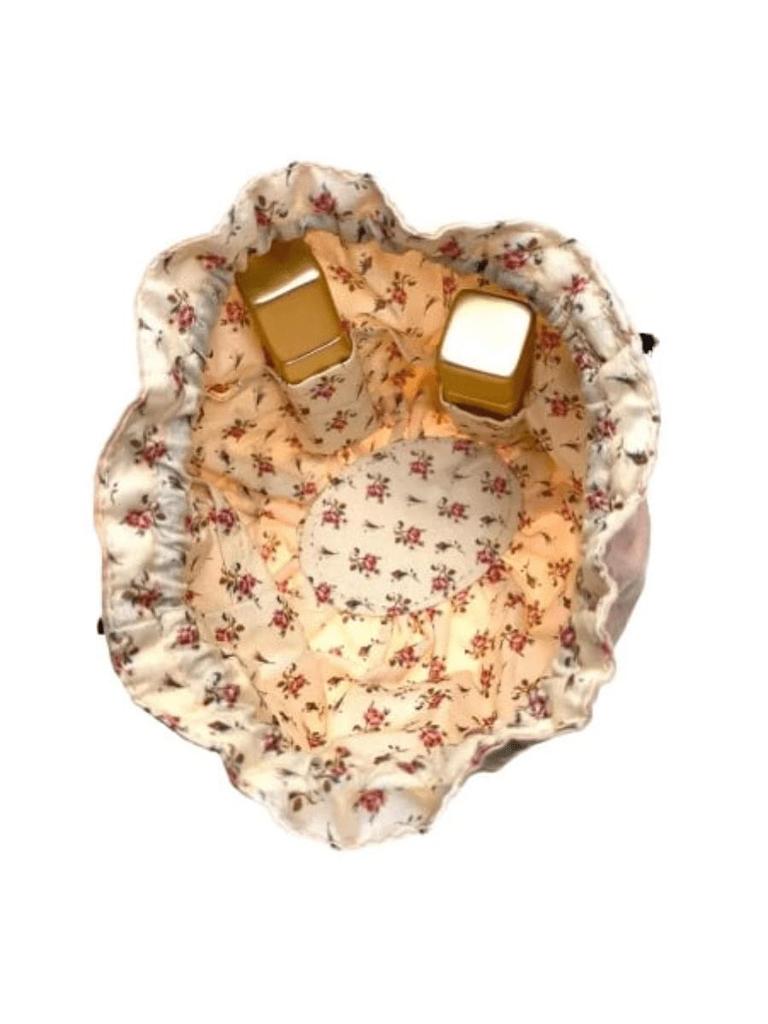 Drawstring Cosmetic Bag, Luxury Makeup Pouch, Pink Satin Storage Bag for Cosmetics & Small Items, Travel-Friendly Toiletries Organizer GUCCI-GIFT-43