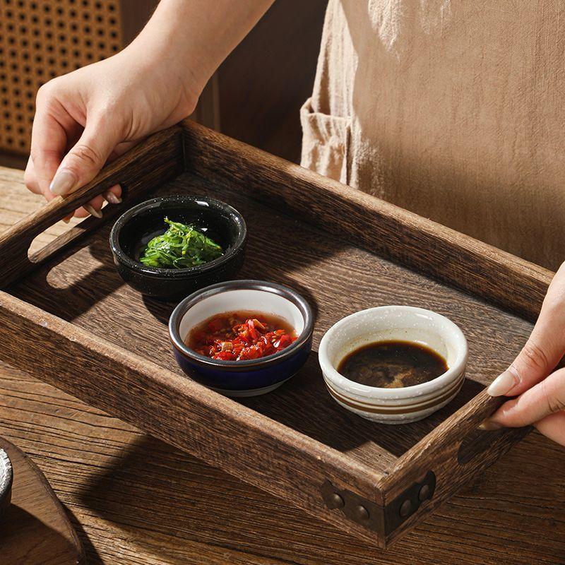 Japanese-style Ceramic Disc Household Creative Soy Sauce Dish Restaurant Tableware Commercial Sushi Dipping Vinegar Dish