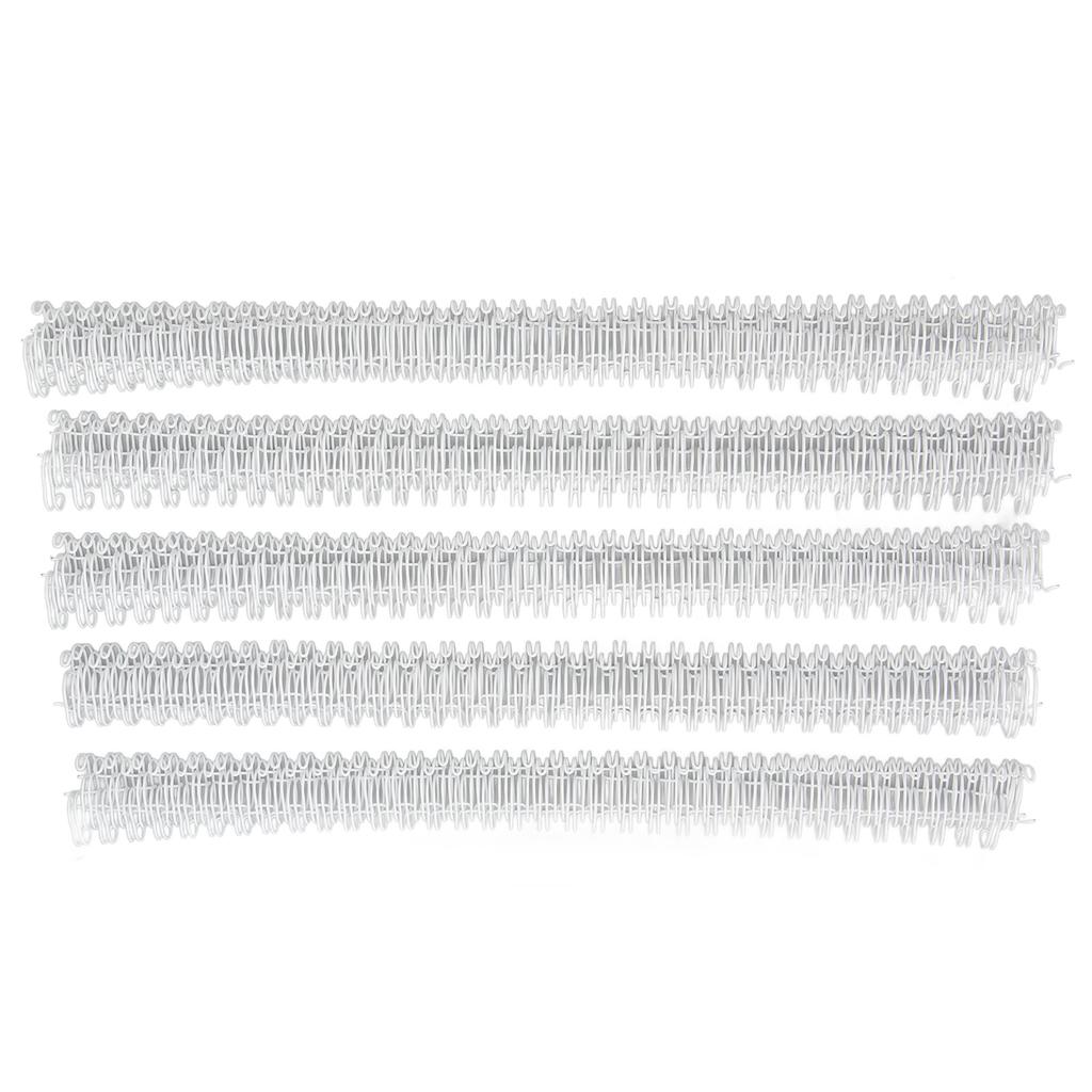 100Pcs Double   Wire Binding Spine 60 Sheet Capacity 3:1 Pitch 34   9.5mm Diameter Set Kit for   Paper