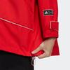Adidas Logo Graphic Hooded Long Sleeve Jacket Women Outerwear Light-Scarlet HZ2995
