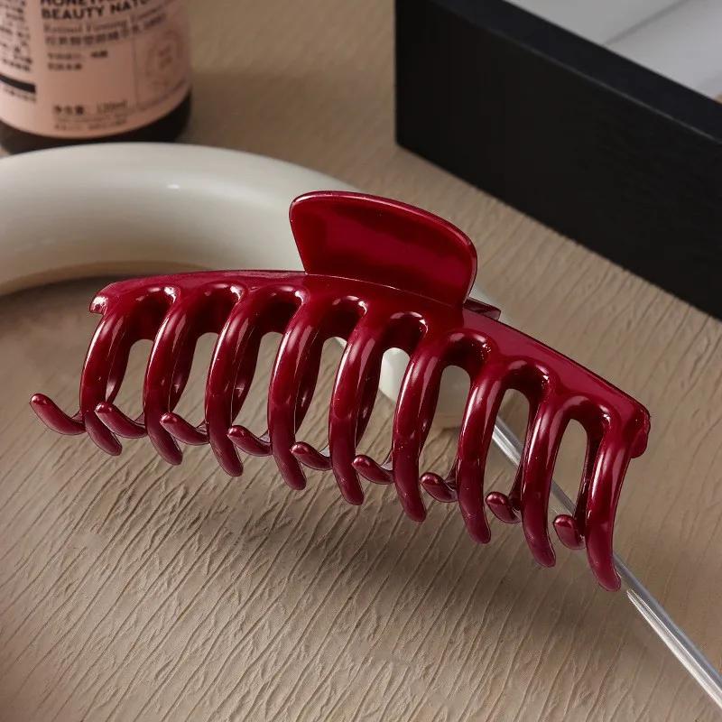 New Silicone Material Hair Claw Clip Crab Barrette Girls Ponytail Hair Claws Bath Clip Fashion Hair Accessories Headwear