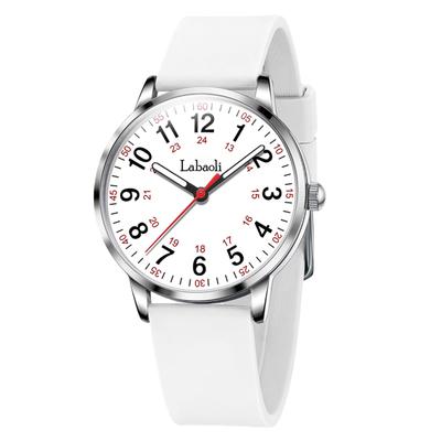Wristwatch Women Silicone Belt Stylish Waterproof Ultra-thin Analog Arabic Numerals Fashion Thin Lightweight High School Students Watch for Women