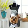 1pc, Yorkie Chef Dog Apron Linen Kitchen Cooking Baking Gift for Dog Lovers Women Men
