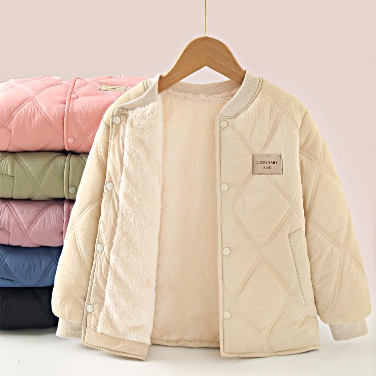 Teen Boys Girls Coats Children Winter Thick Warm Cotton Jackets Autumn Kids Casual Padded Outerwear Children Fleece Clothes