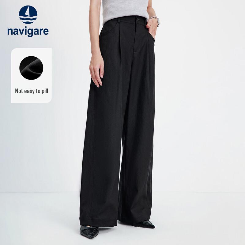 Navigare Women s Pleated Loose Wide-Leg Pants 2XL