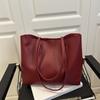 Summer New Fashionable Versatile Texture Casual Simple Commuting Large Capacity Mother and Child Bag Two-piece Set Shoulder Tote Bag