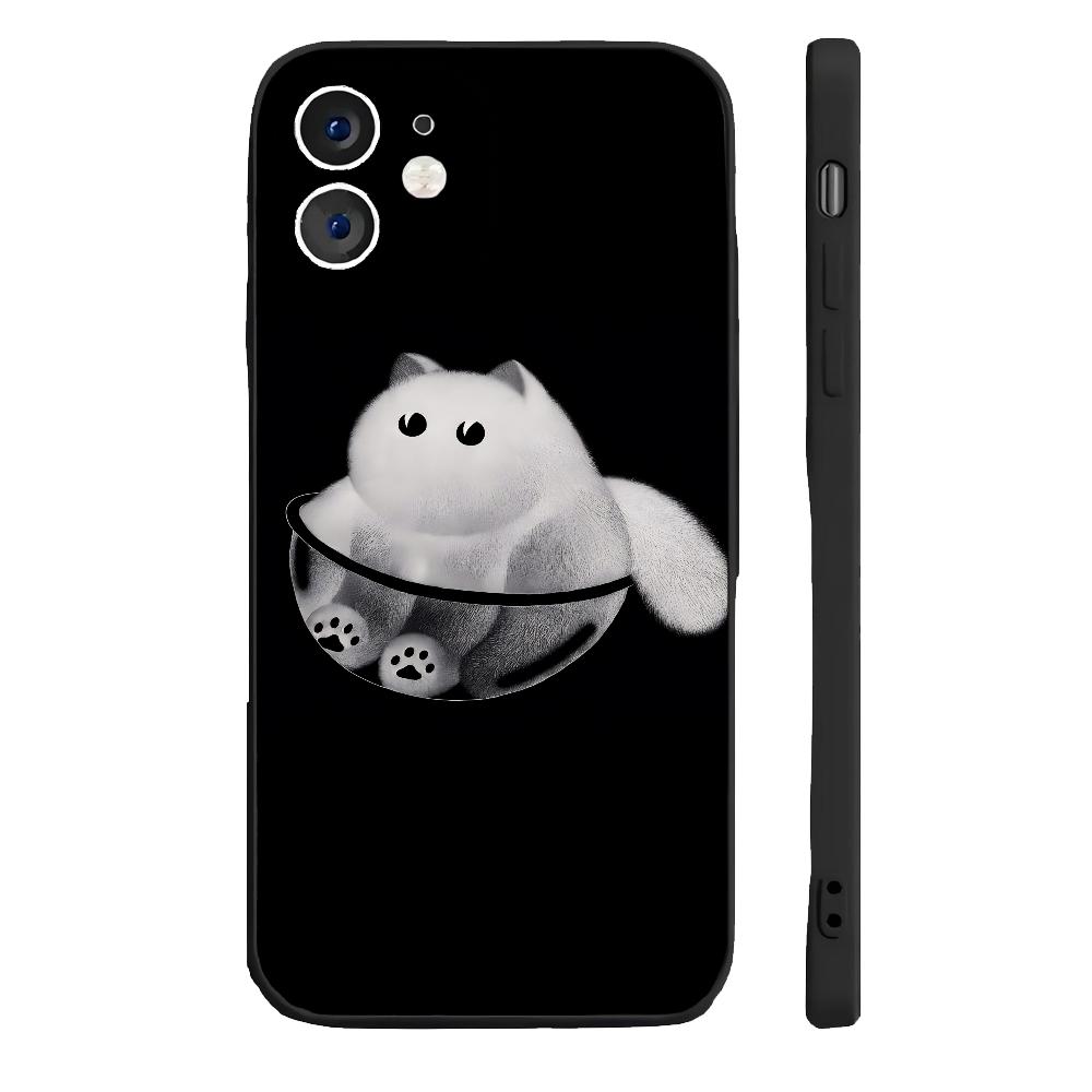 Puffer Cat, Coal Cat, Anorexia Cat 1 Phone Case Silicone Soft For IPhone 16 15 14 13 12 11 Plus Pro Max Plus