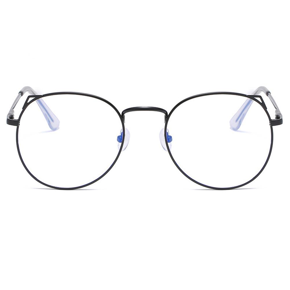 Cute Anti Blue Light Glasses Metal Glasses Frame Flat Glasses Fashion Comfortable Transparent Glasses For Women