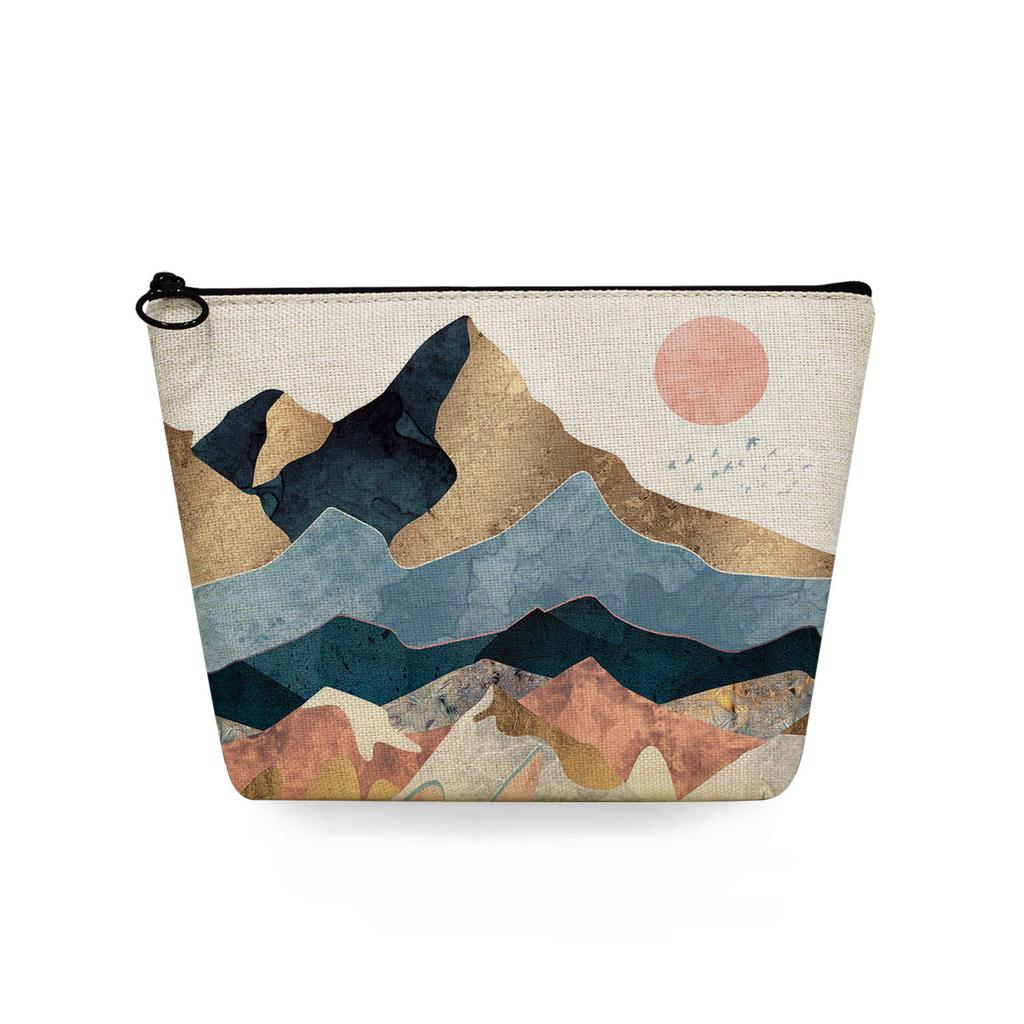 Women Landscape painting Print Cosmetic Bag Toiletries Organize Travel Storage Case 6753