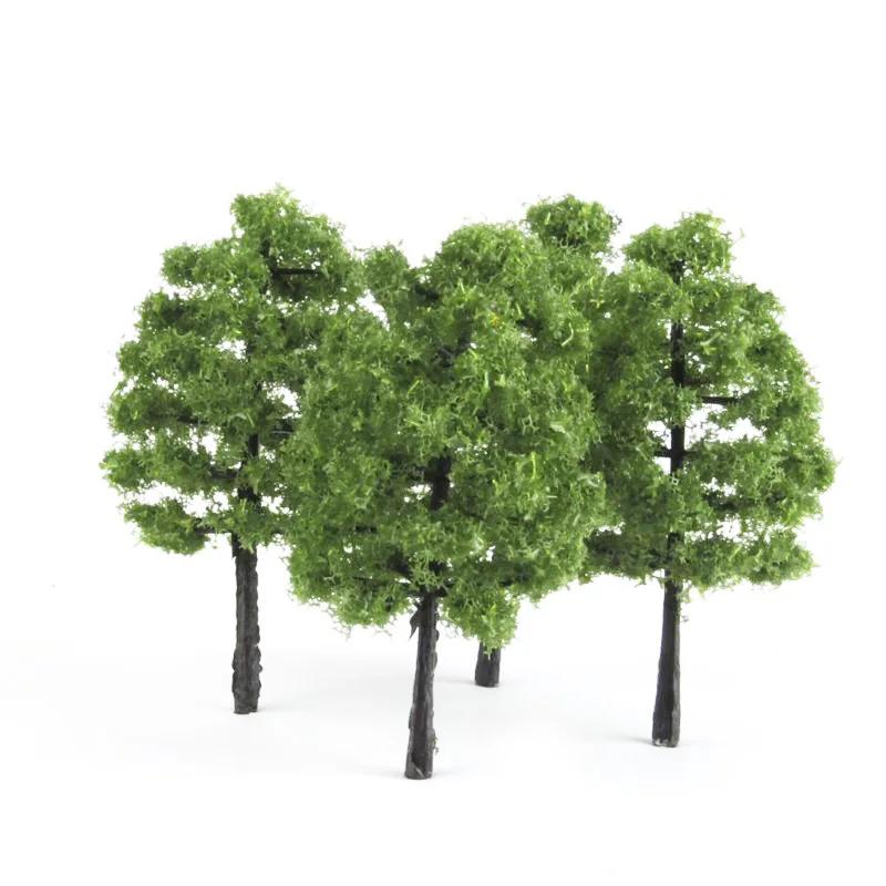 20pcs 1/100 Model Trees Artificial Tree Train Railroad Scenery Architecture Tree Park Scenery Miniature Tree Landscape Decor