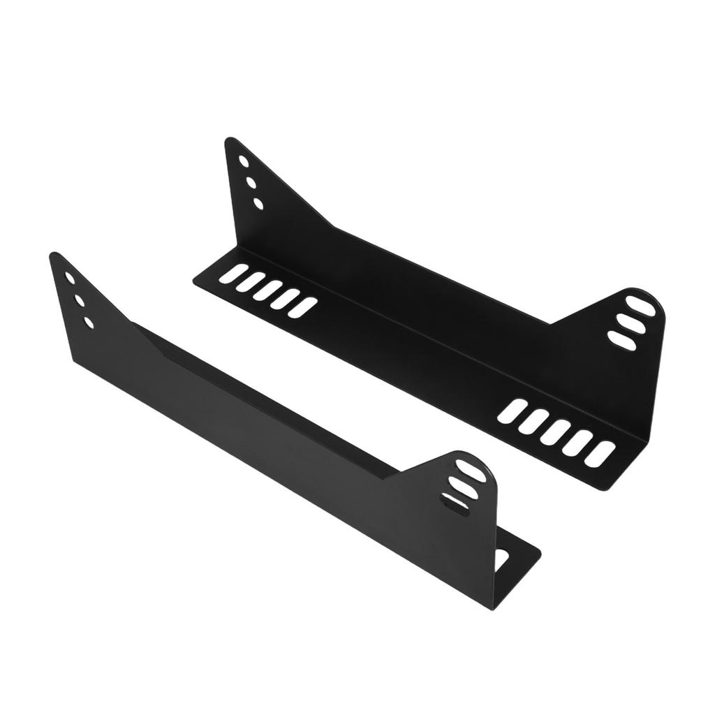 2Pcs Universal Racing Seat Brackets Adjustable Side Mount Bucket Seat Base Mounts Brackets for Racing Car Upgrades