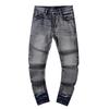 Moda Americana High Street Buco & Patch Trendy Retro Pantaloni Denim Dritti ami