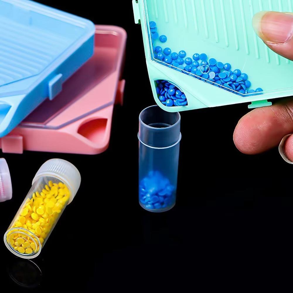 DIY Craft Diamond Painting Tray Embroidery Drill Storage Container for Nail Art