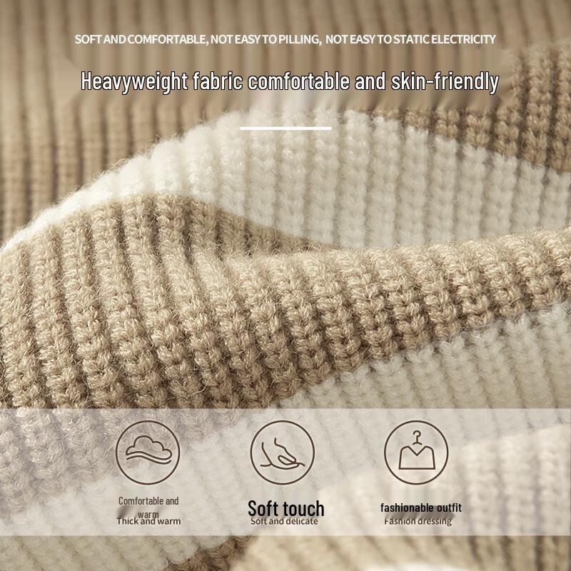 MINISO Men's Casual Half-Zip Knit Sweater