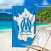Serviette de plage avec motif Marseille - douce, absorbante, lavable en machine Légère et moderne, pour la natation, Indispensable de voyage