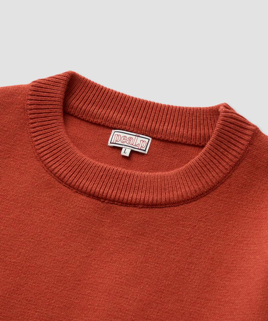 Pilpeu Hand-Embroidered Logo Knit Sweater 20(Orange)