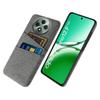 For Oppo Reno12 F 5G Case Cloth+Hard PC Phone Cover with Dual Card Slots