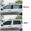 For Haval H6 3rd    Window Center Pillar Column Cover Trims Strips Stainless Steel Sticker Car Styling Accessories